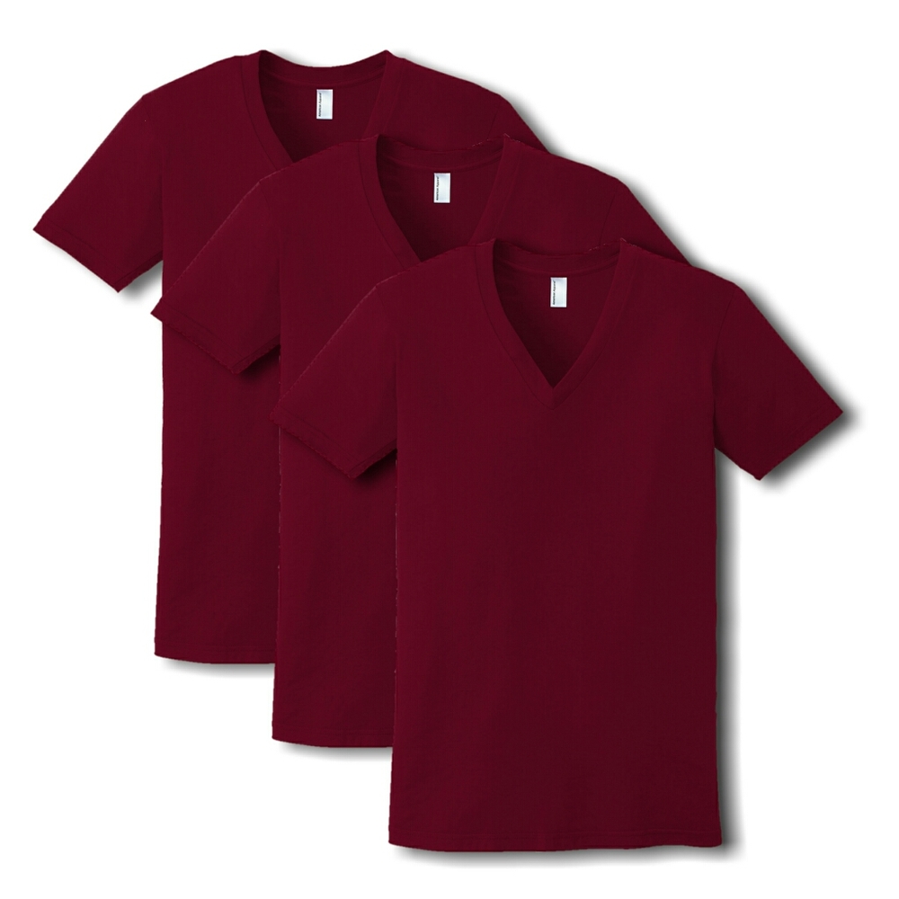 3 Marky G Apparel Fine Jersey V-Neck T-Shirts XXS